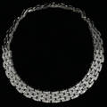 042098 LADYS 18KT GOLD  DIAMOND LINK NECKLACE