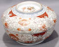 041150 JAPANESE IMARI PORCELAIN COVERED BOWL