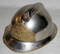 040104 FRENCH ALUMINUM  BRASS HELMET
