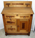 060127 OAK  WALNUT COMMODE