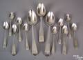 Philadelphia coin silver spoons ca 1800