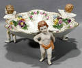 060116 DRESDEN CHERUB STYLE PORCELAIN CENTER PIECE