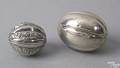 Birmingham silver melon form nutmeg grater ca 1860