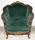 050081 VICTORIAN STYLE CARVED WALNUT CHAIR