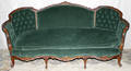 050080 VICTORIAN STYLE CARVED WALNUT SOFA