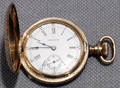040134 AWW CO POCKET WATCH CLOSED FACE GOLD FILL