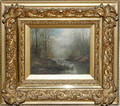 032072 GEORGE NEWALL BOWERS OIL ON CANVAS LANDSCAPE
