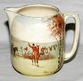 031209 ROYAL DOULTON PORCELAIN PITCHER FOX HUNTING