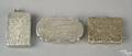 Three Birmingham silver vinaigrettes 18441846