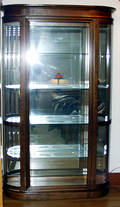 081194 AMERICAN WALNUT CURIO CABINET