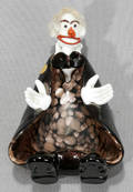 080115 MURANO CLOWN STYLE VENETIAN GLASS ASH TRAY