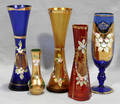 080114 VENETIAN MURANO GLASS VASES  WINE GOBLET