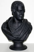 072161 WEDGWOOD BLACK BASALT BUST OF SIR WALTER SCOTT