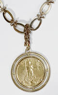 072142 US TWENTY DOLLAR GOLD PIECE PENDANT