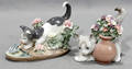 071231 LLADRO PORCELAIN FIGURES KITTY CONFRONTATION