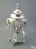 Sheffield silver plated hot water kettle early 19th c