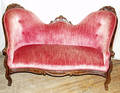 071244 VICTORIAN ROSEWOOD SETTEE