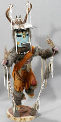 070103 NAVAJO KACHINA DOLL SIGNED JUCIA HUNTER