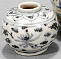 061250 ANNAMESE BLUE  WHITE POTTERY JAR