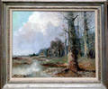 052095 WILLIE BAUER OIL ON CANVAS FOREST LANDSCAPE