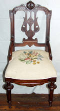 050113 RENAISSANCE REVIVAL MAHOGANY SIDE CHAIR