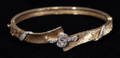 050097 GOLD  DIAMOND BANGLE BRACELET