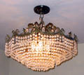 032113 CRYSTAL CHANDELIER CIRCA 1960 DIA 23