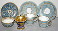 031281 CHELSEA COALPORT FRENCH CUPS  SAUCERS 7PCS