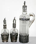 031269 AUSTRIAN CRYSTAL SILVER OTHER DECANTERS 3
