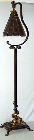 080172 VENETIAN STYLE WROUGHT IRON FLOOR LAMP