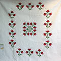 071297 MICHIGAN GHOST OF THE LILLY PATTERN QUILT