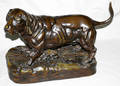 062145 AFTER J MOIGNIEZ BRONZE SCULPTURE DOG