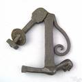 Unusual wrought iron door knocker late 18thearly 19th c