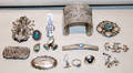 060196 N AMERICAN SILVER  TURQUOISE JEWELRY GROUP