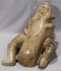 052107 INUIT SOAPSTONE CARVING OF ESKIMO