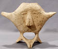 052104 WHALE BONE CARVING ABSTRACT FIGURE