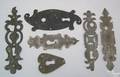 Six wrought iron escutcheons 18th19th c