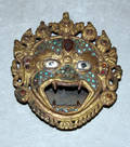 041242 TIBETAN BRASS DEMON MASK