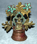 041241 TIBETAN COPPER  BRASS SCULPTURE OF BUDDHA