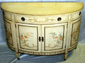 040242 IMPERIAL IVORY GLAZED FLORAL DESIGN COMMODE