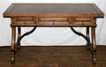 031295 COUNTRY FRENCH INFLUENCE OAK TRESTLE BASE TABLE