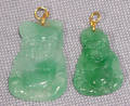 081319 CHINESE GREEN JADE FIGURAL PENDANTS