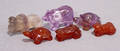 081314 CHINESE CARVED AMETHYST  CARNELIAN ANIMALS