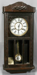 081297 OAK WALL CLOCK
