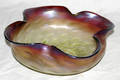 072217 LOETZ IRIDESCENT GLASS BOWL PETAL SHAPE