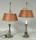 Pair of French boullete style lamps
