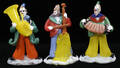 060238 MURANO CLOWN STYLE VENETIAN GLASS MUSICIANS