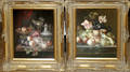 052184 FRUIT STILL LIFE OIL PAINTINGS SIGNED