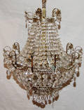 052174 CZECHOSLOVAKIAN CRYSTAL CHANDELIER