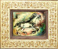 052161 AFTER MARC CHAGALL OIL ON BOARD CIRCUS HORSE